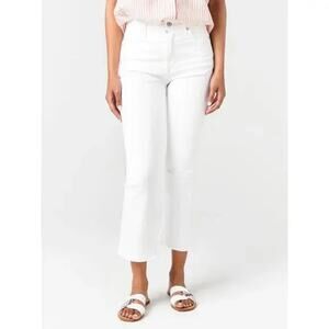 Citizens Of Humanity High Rise Demy Cropped Flare Jeans White 26 / 2